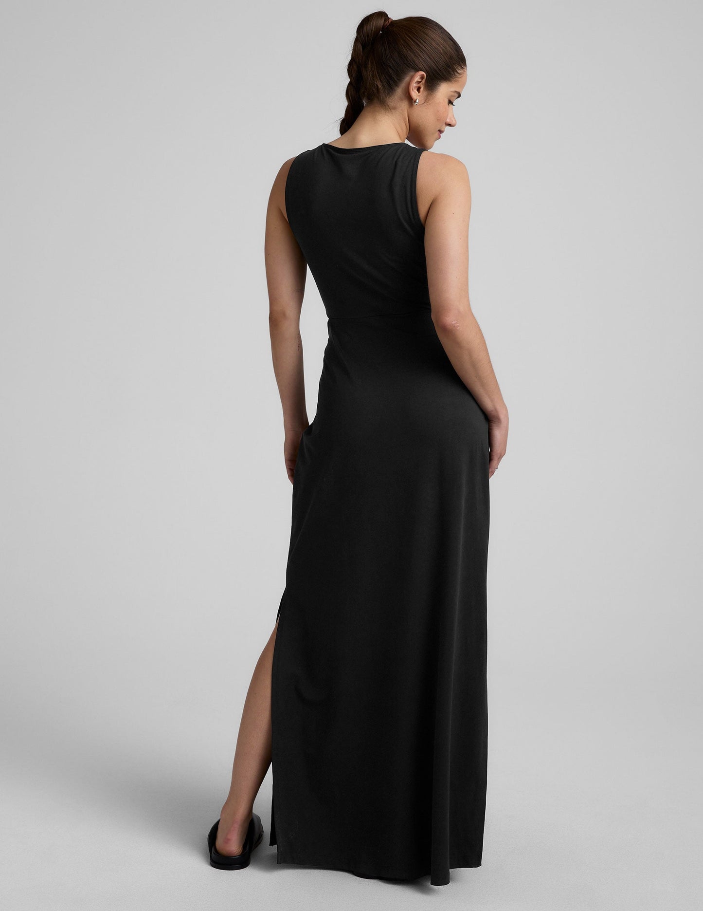 Beyond Yoga Around The World Front Twist Maxi Dress