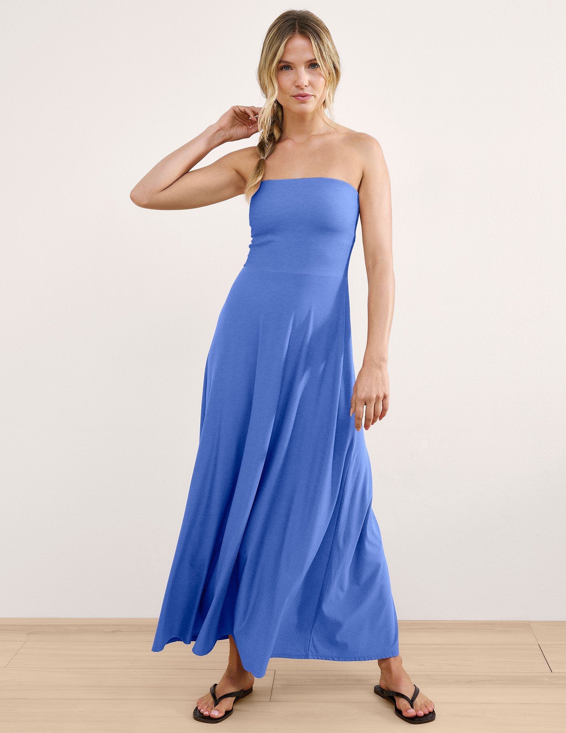 Beyond Yoga Featherweight Strapless Maxi Dress