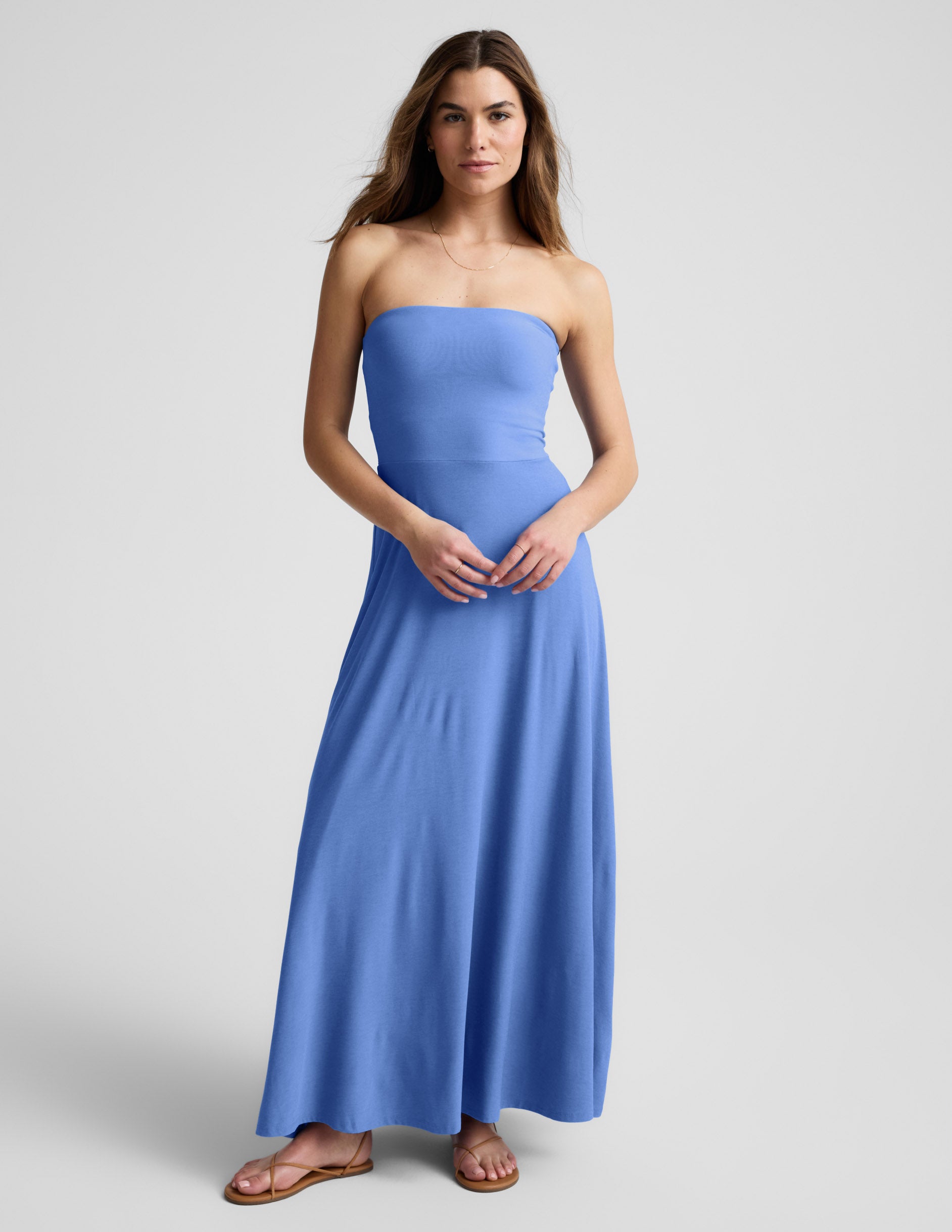 Beyond Yoga Featherweight Strapless Maxi Dress