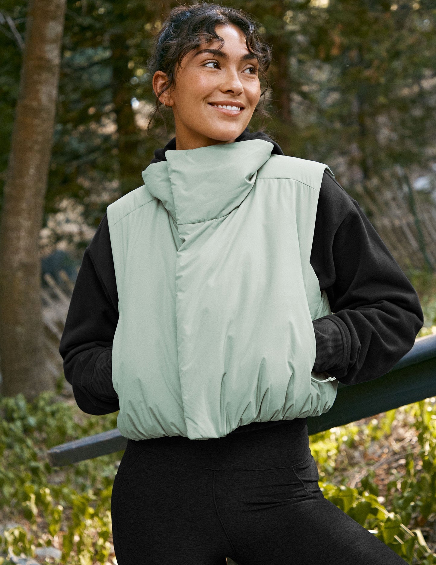 Beyond Yoga Warm Up Puffer Vest