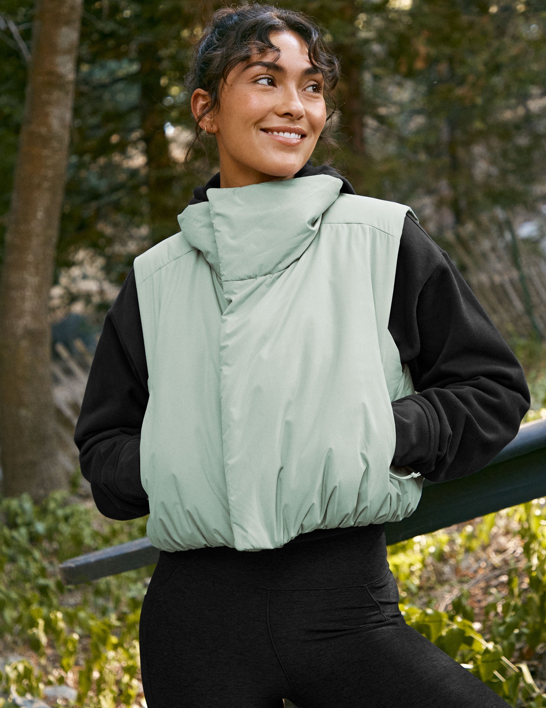 Beyond Yoga Warm Up Puffer Vest