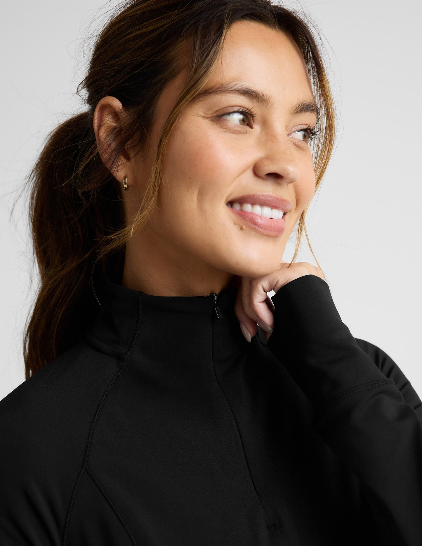 Beyond Yoga Pacer Fleece-Backed 1/4 Zip Pullover