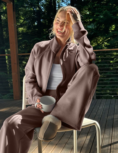 Beyond Yoga In The Flow Bomber Jacket