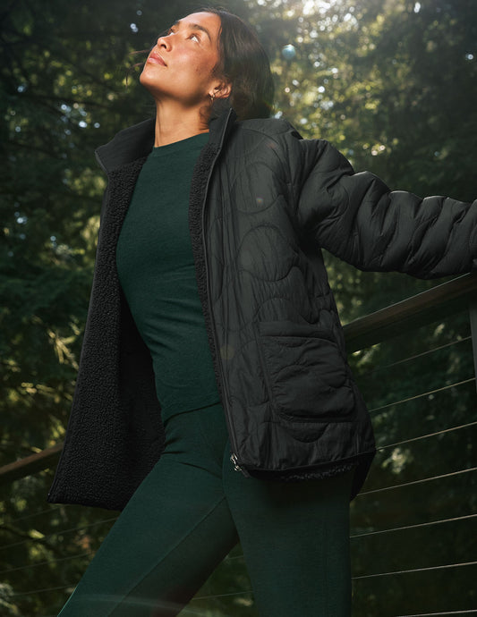 Beyond Yoga 2-Way Quilted Jacket