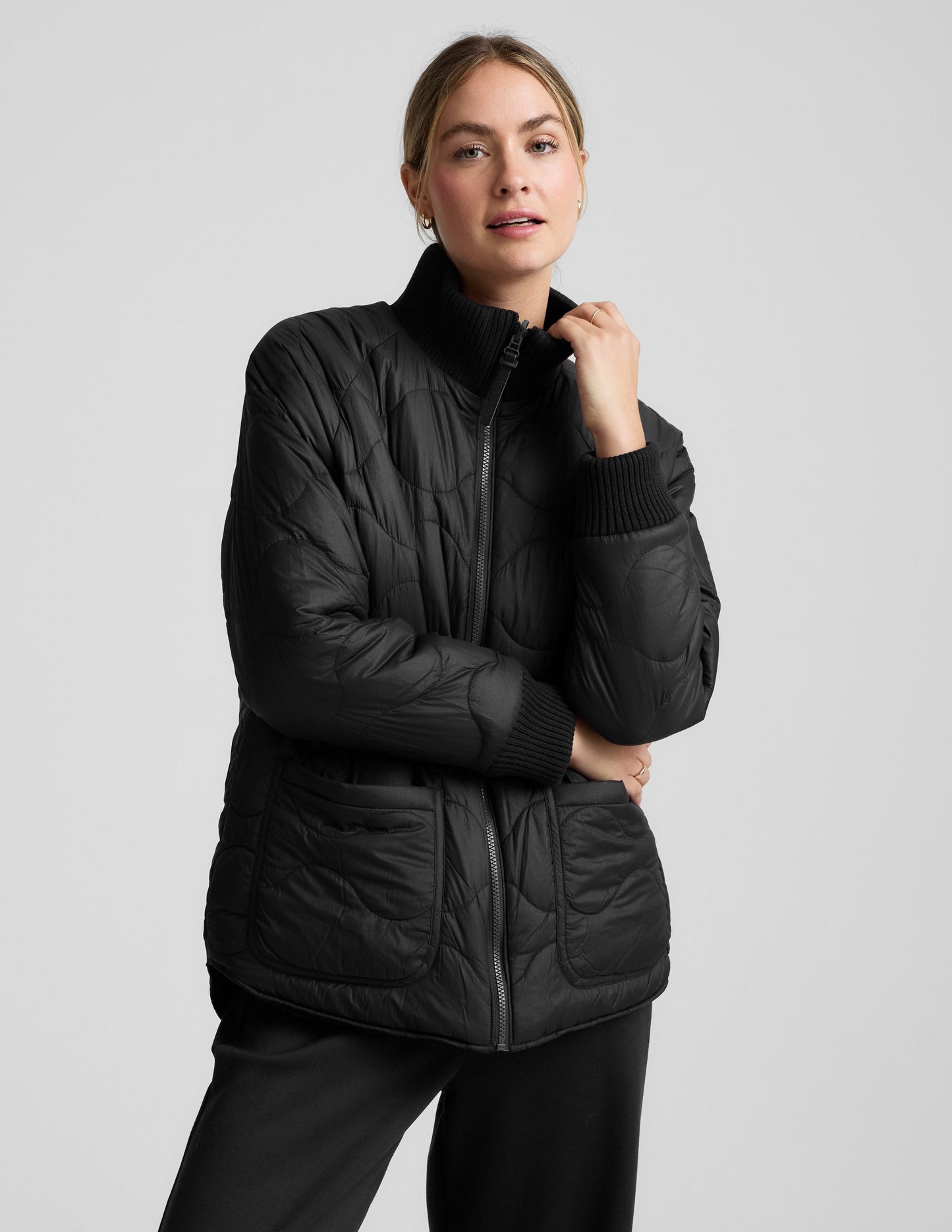 Beyond Yoga 2-Way Quilted Jacket