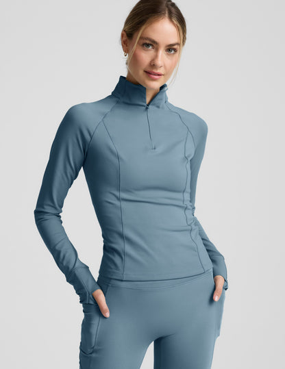 Beyond Yoga Pacer Fleece-Backed 1/4 Zip Pullover