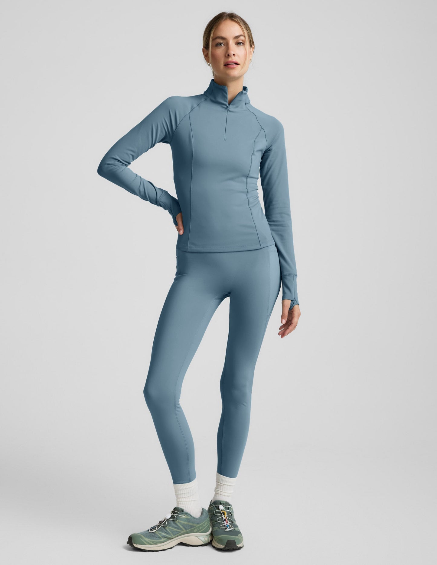 Beyond Yoga Pacer Fleece-Backed 1/4 Zip Pullover