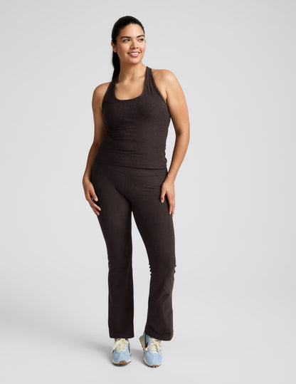 Beyond Yoga Women's High Waisted Spacedye Bootcut Pants - Chocolate