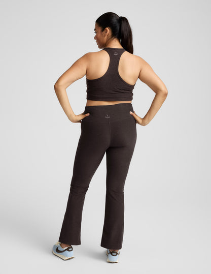Beyond Yoga Women's High Waisted Spacedye Bootcut Pants - Chocolate