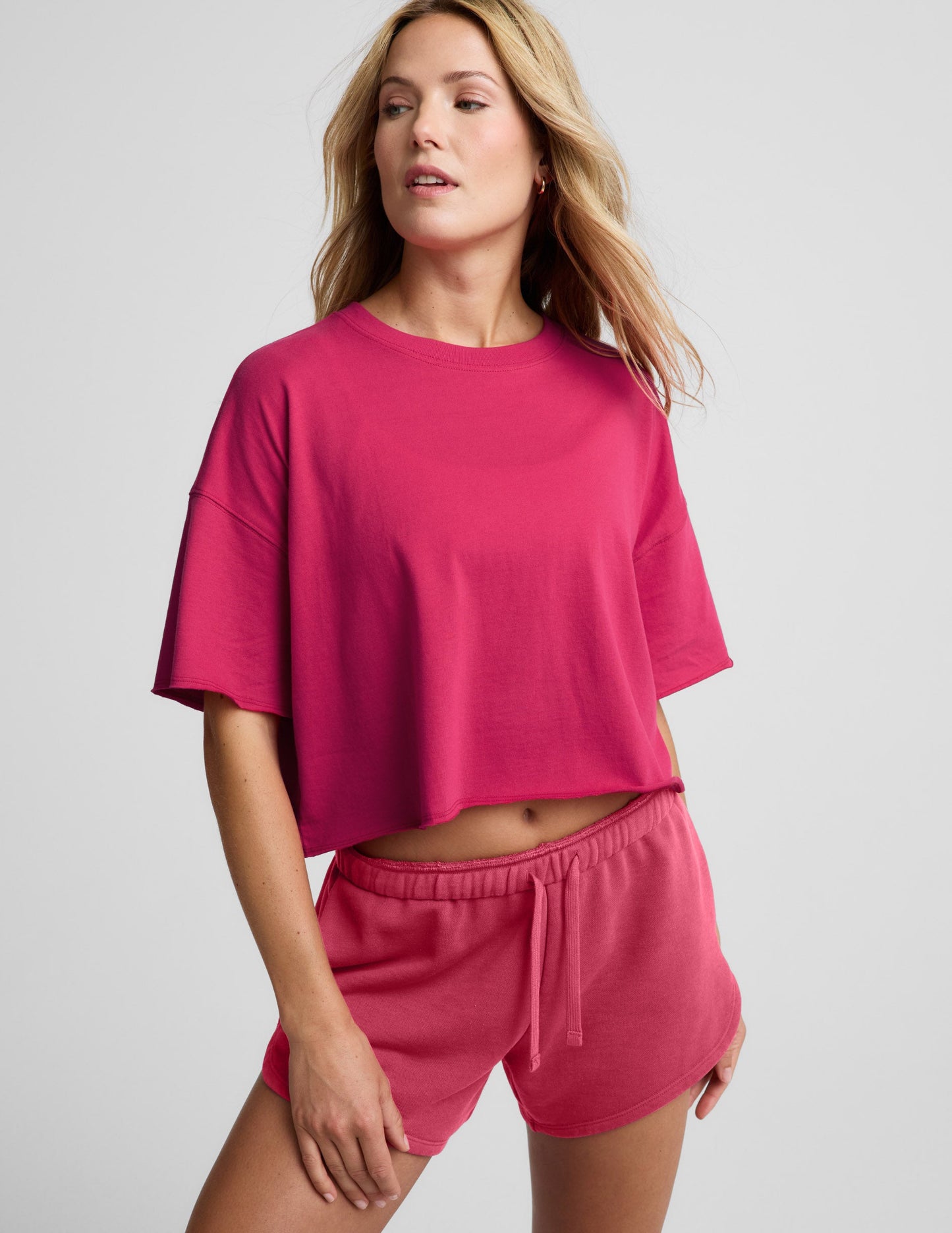 Beyond Yoga SoftKnit Better Than Ever Cropped Cotton Tee