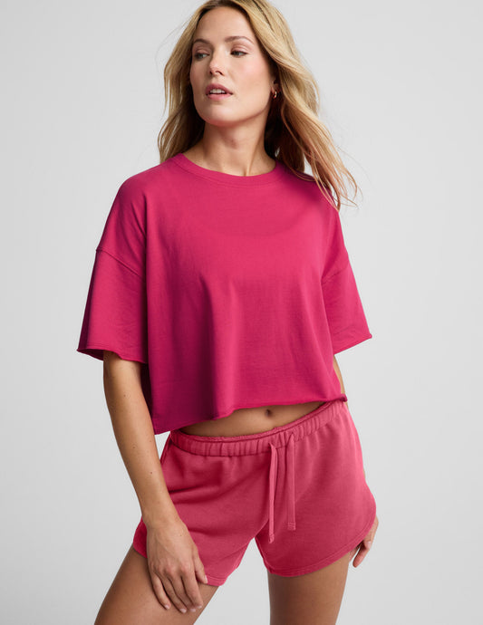 Beyond Yoga SoftKnit Better Than Ever Cropped Cotton Tee