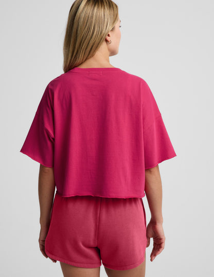 Beyond Yoga SoftKnit Better Than Ever Cropped Cotton Tee