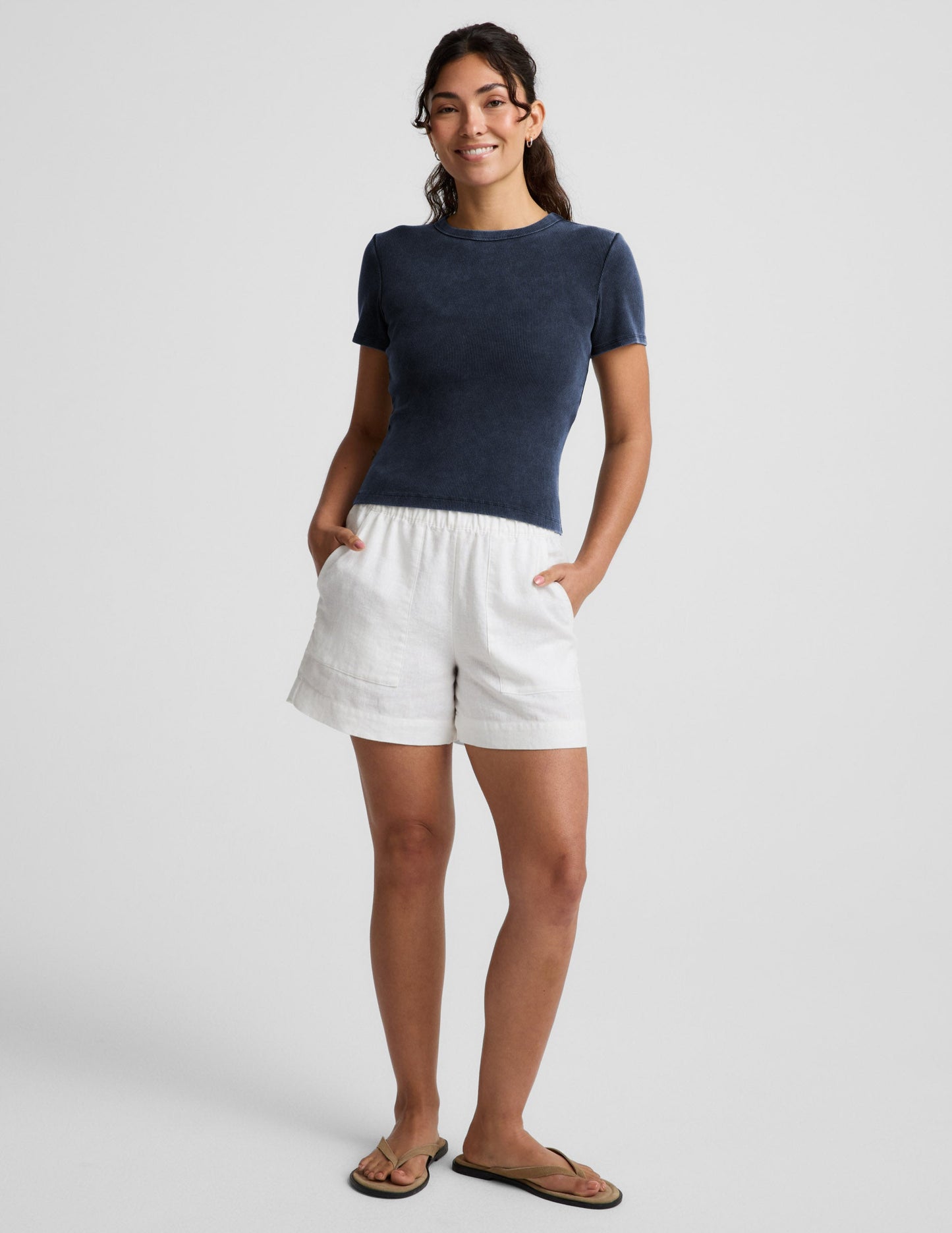 Beyond Yoga On Repeat Rib Baby Tee