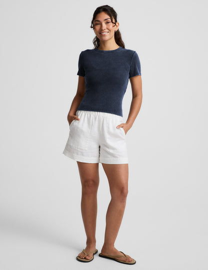 Beyond Yoga On Repeat Rib Baby Tee