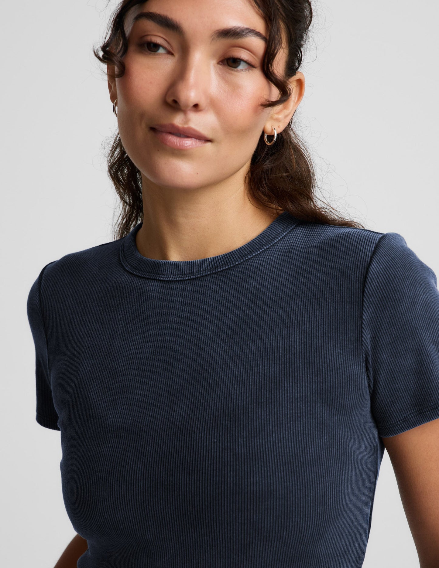 Beyond Yoga On Repeat Rib Baby Tee