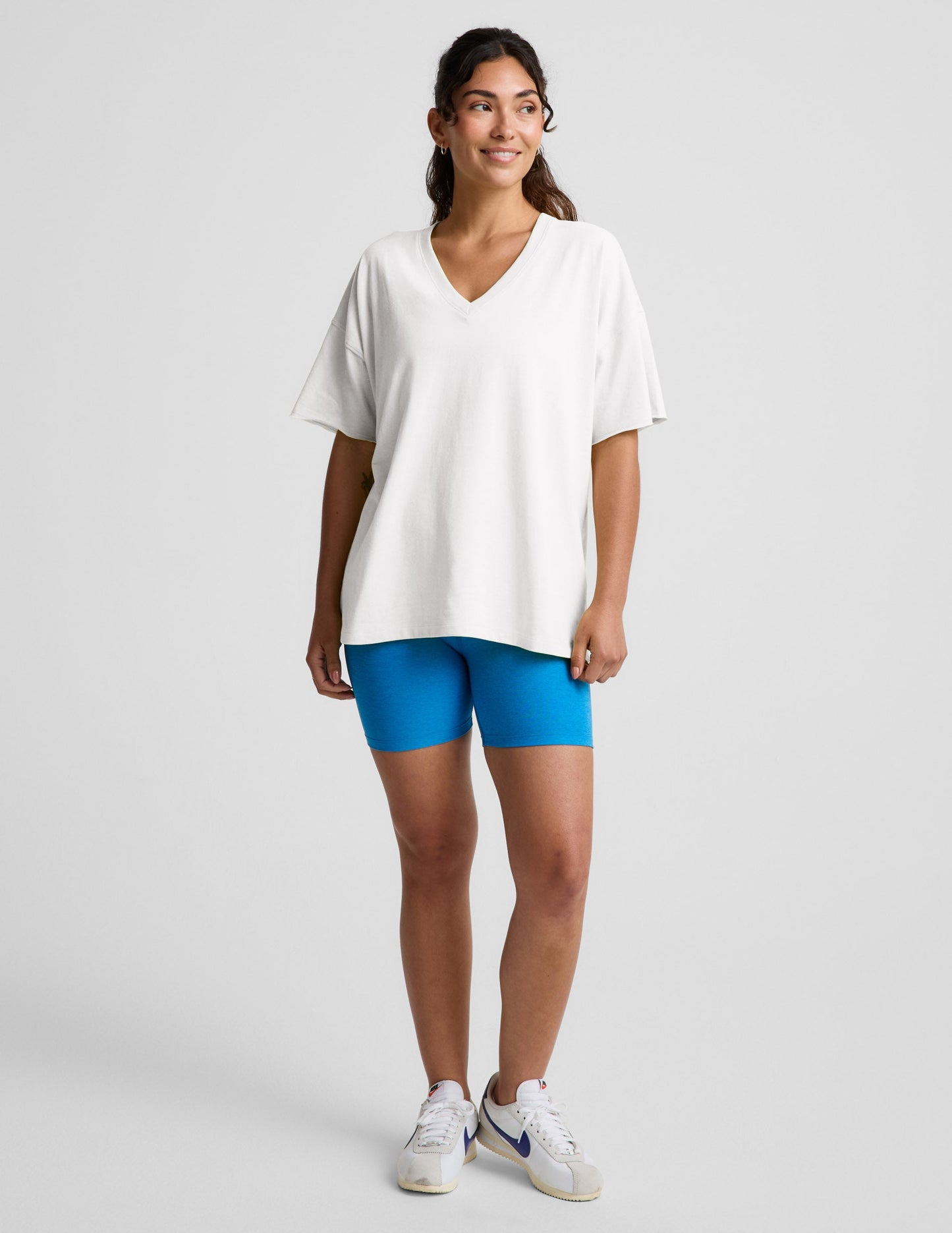 Beyond Yoga SoftKnit Better Than Ever Oversized V-Neck Cotton Tee