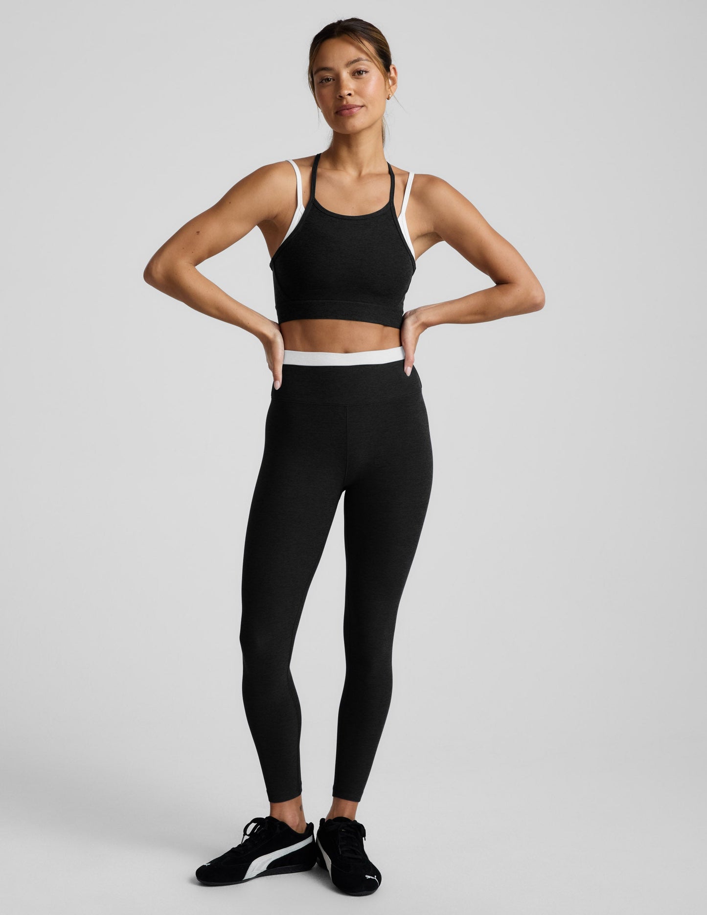 Beyond Yoga Spacedye Layered High Waisted Midi Legging