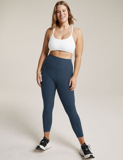 Beyond Yoga High Waisted Capri Spacedye Legging - Nocturnal Navy