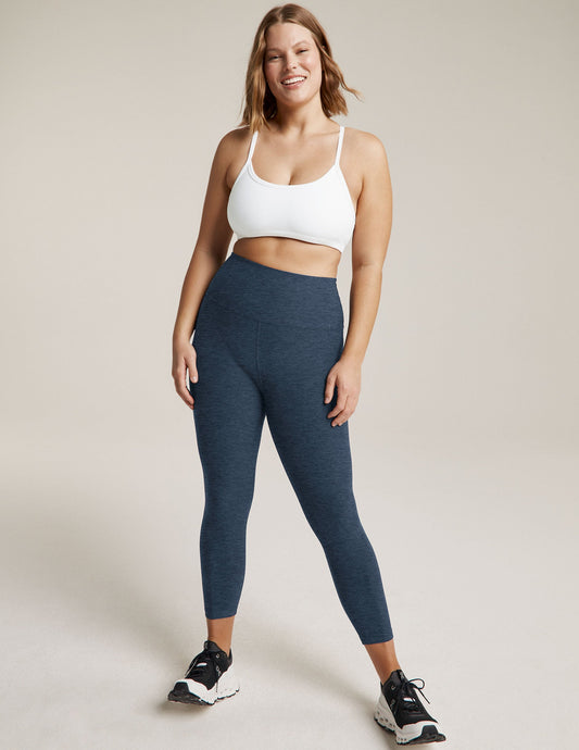 Beyond Yoga High Waisted Capri Spacedye Legging - Nocturnal Navy
