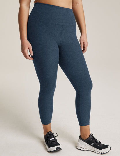 Beyond Yoga High Waisted Capri Spacedye Legging - Nocturnal Navy