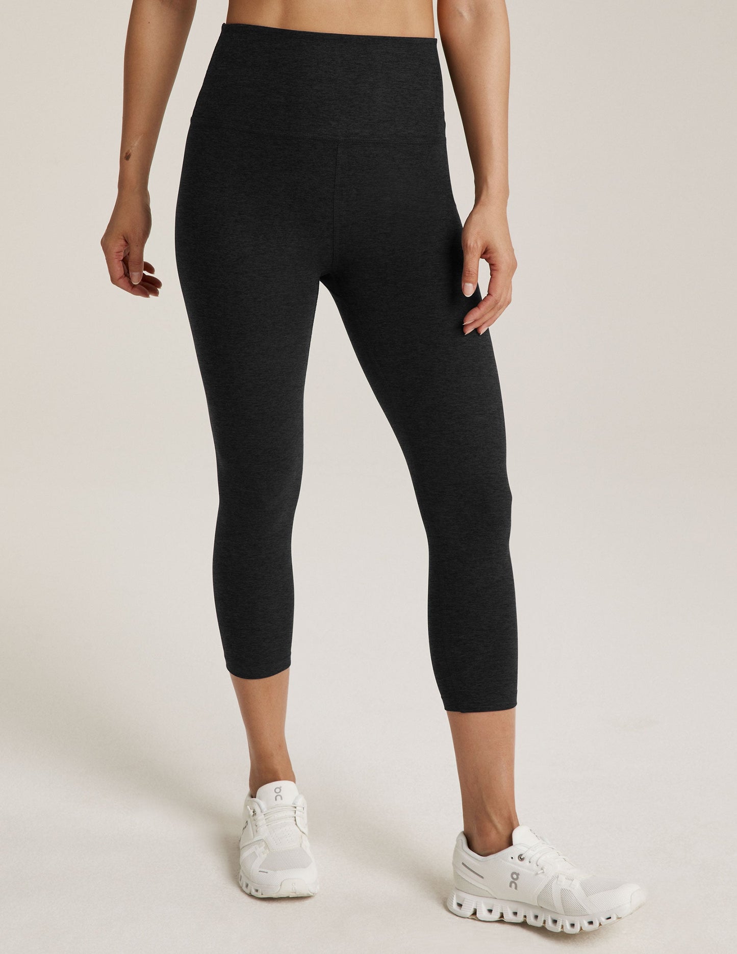 Beyond Yoga High Waisted Spacedye Capri Legging - Darkest Night