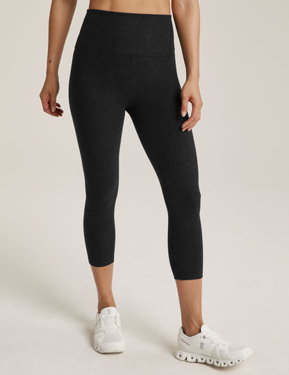 Beyond Yoga High Waisted Spacedye Capri Legging - Darkest Night