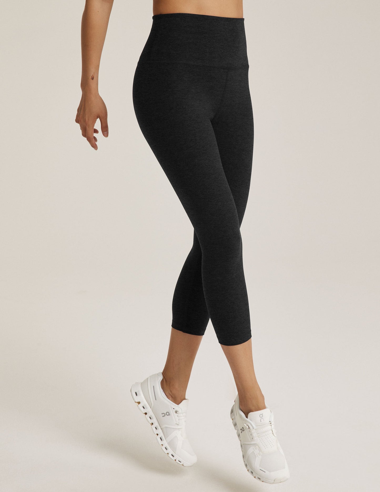 Beyond Yoga High Waisted Spacedye Capri Legging - Darkest Night