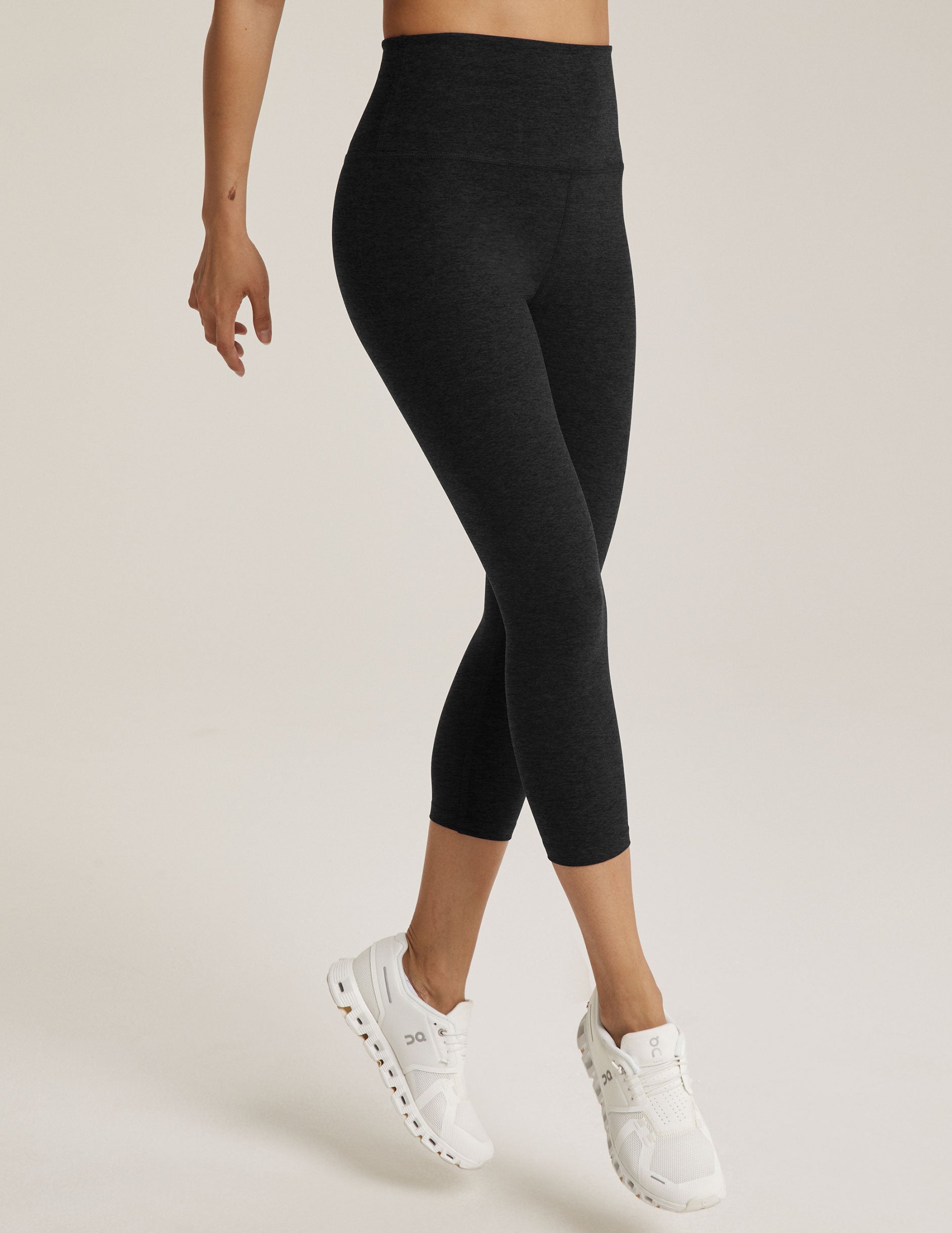 Beyond Yoga High Waisted Spacedye Capri Legging - Darkest Night