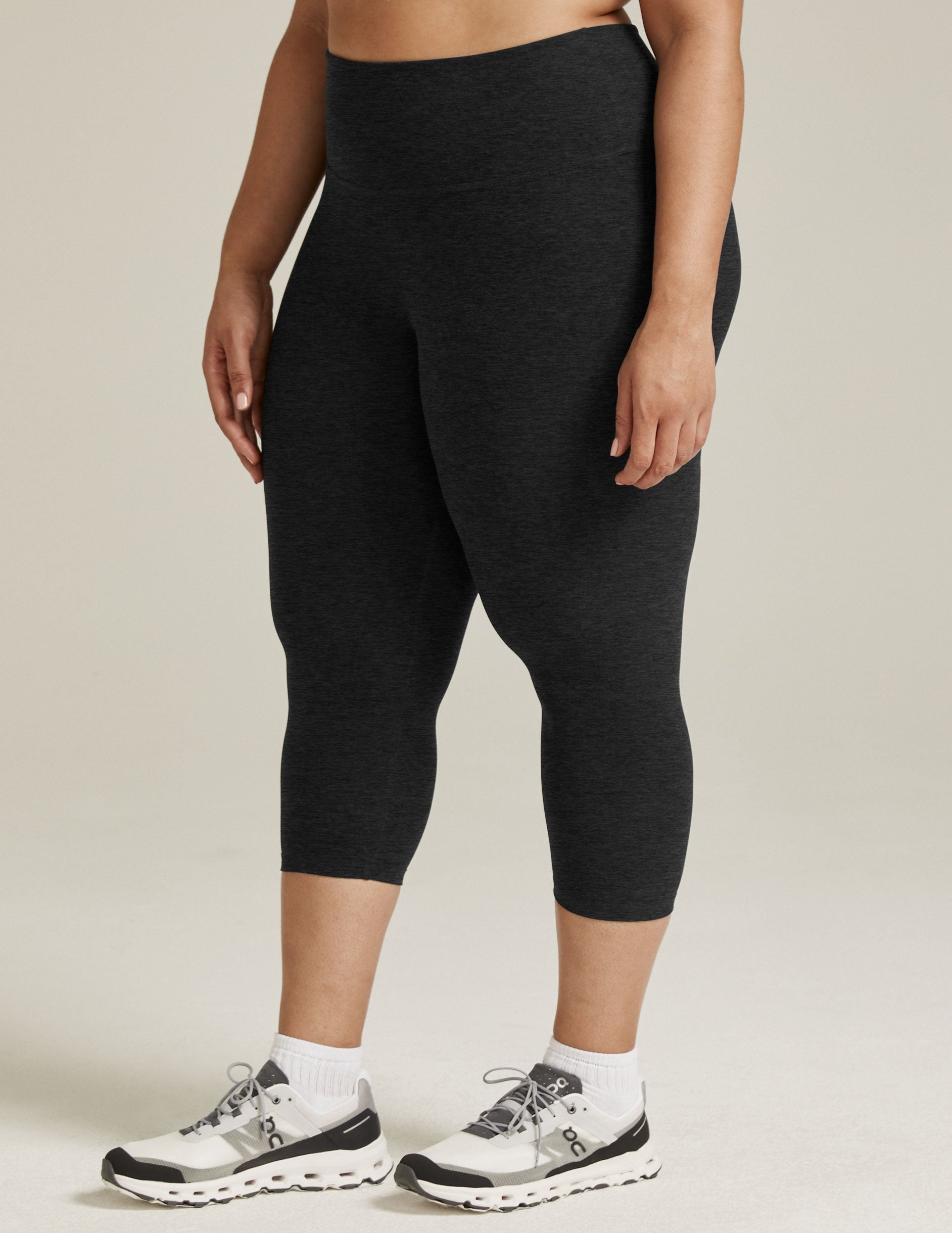 Beyond Yoga High Waisted Spacedye Capri Legging - Darkest Night
