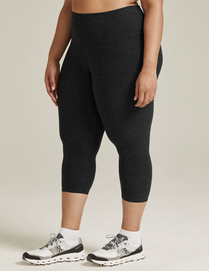 Beyond Yoga High Waisted Spacedye Capri Legging - Darkest Night