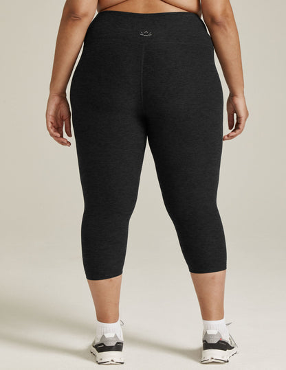 Beyond Yoga High Waisted Spacedye Capri Legging - Darkest Night