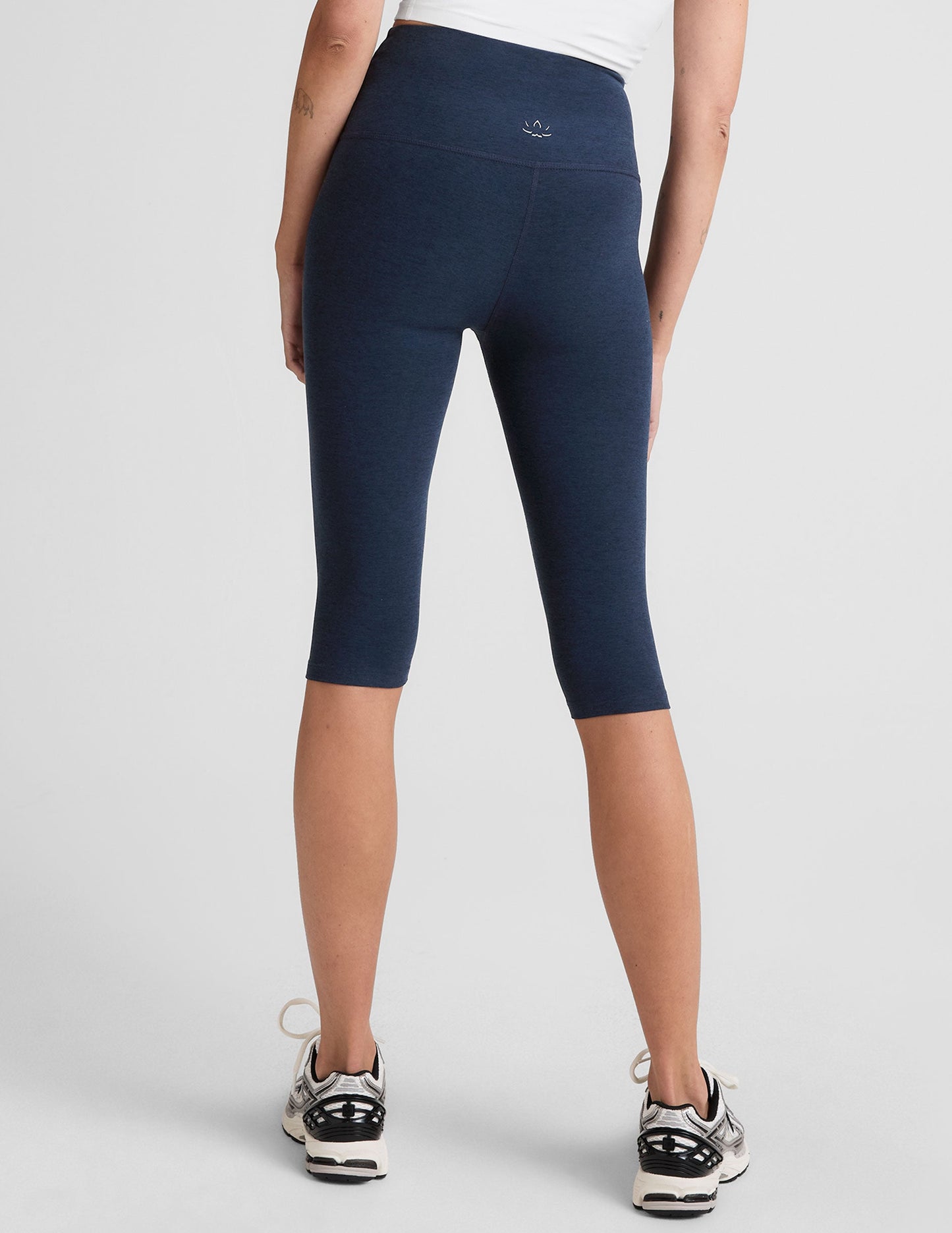 Beyond Yoga High Waisted Pedal Pusher Spacedye Legging - Nocturnal Navy