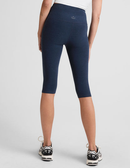 Beyond Yoga High Waisted Pedal Pusher Spacedye Legging - Nocturnal Navy