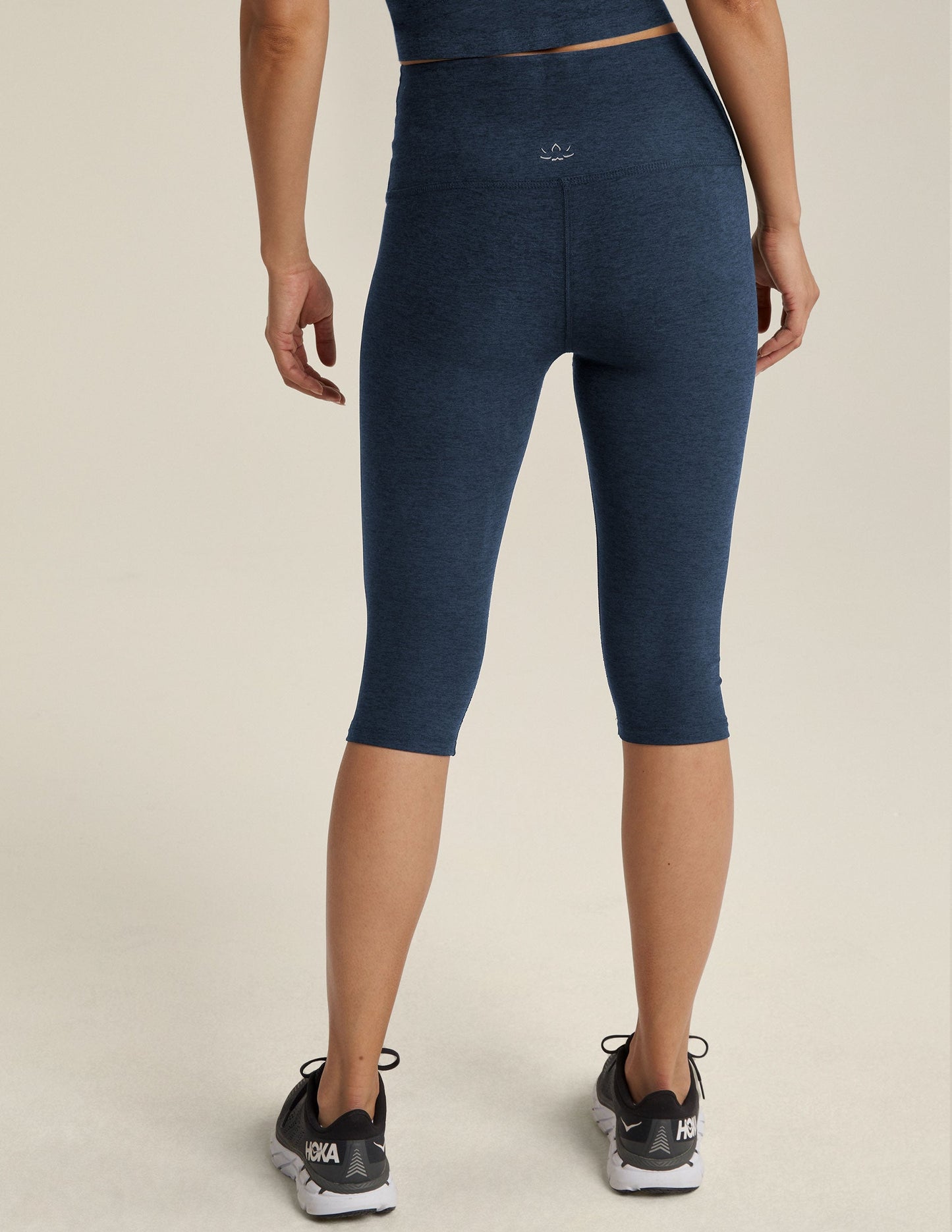 Beyond Yoga High Waisted Pedal Pusher Spacedye Legging - Nocturnal Navy