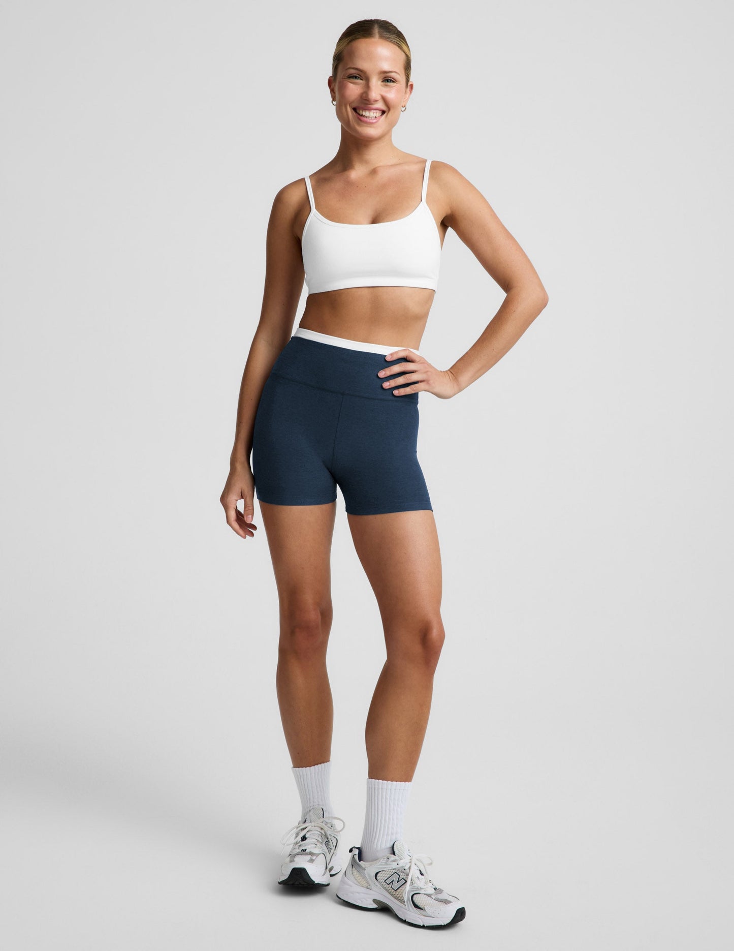Beyond Yoga Women's High Waisted Spacedye Shorts - Nocturnal Navy