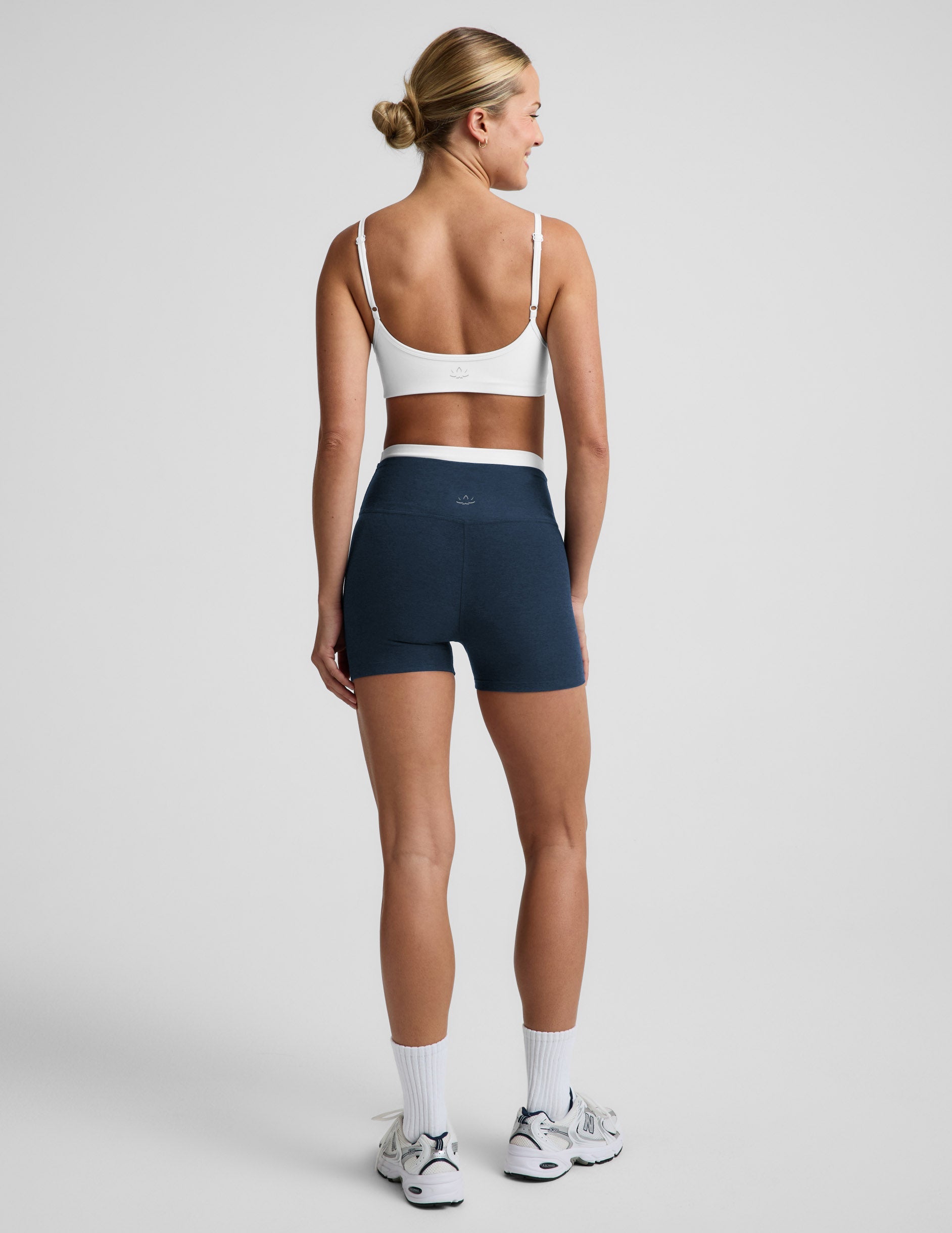 Beyond Yoga Women's High Waisted Spacedye Shorts - Nocturnal Navy