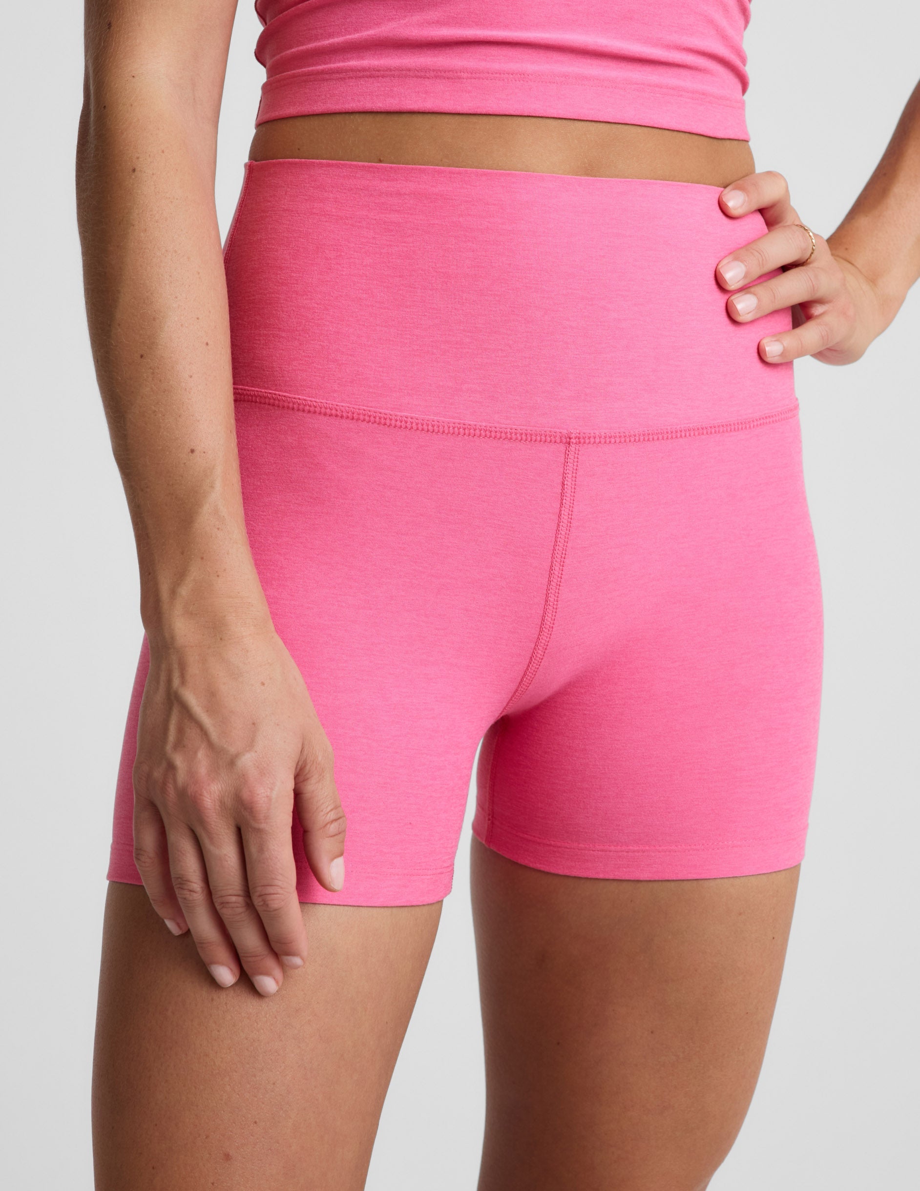 Beyond Yoga Women's 3" Spacedye Shorts - Luscious Pink
