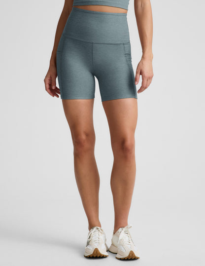 Beyond Yoga Women's Bike Spacedye Shorts - Storm Heather
