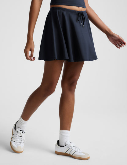 Beyond Yoga Drawcord Mini Tennis Skirt - Nocturnal Navy