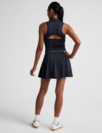 Beyond Yoga Drawcord Mini Tennis Skirt - Nocturnal Navy