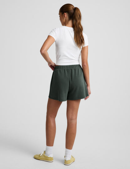 Beyond Yoga Women's Luxe Sandwash Skort - Slate Green