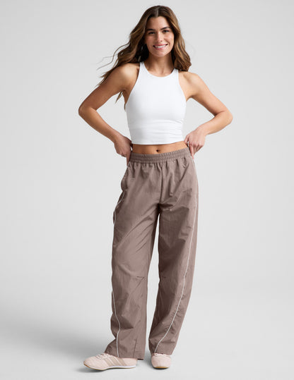 Beyond Yoga Barrel Leg Pull On Limitless Pant - Rosey Taupe