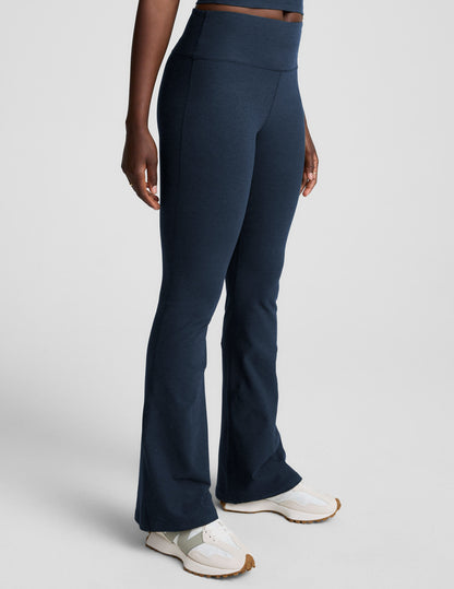 Beyond Yoga Mid-Rise Bootcut Spacedye Pants - Nocturnal Navy