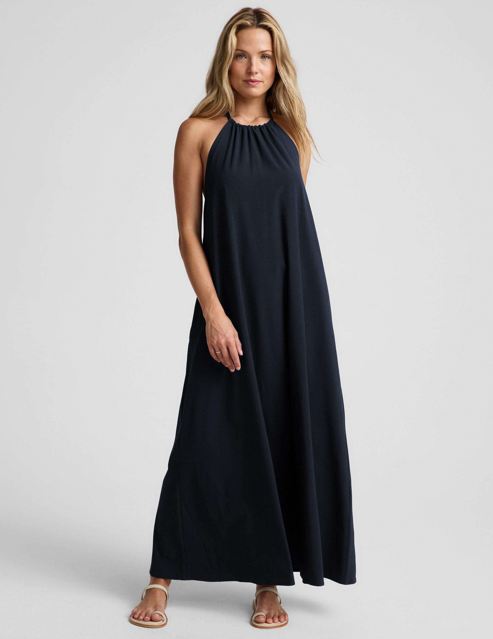Beyond Yoga Go With The Flow Halter Dress