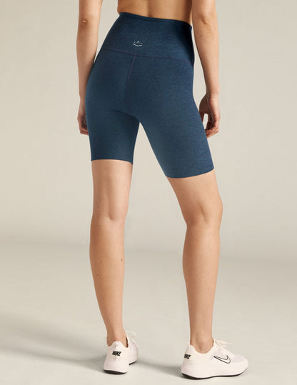 Beyond Yoga High Waisted 7" Spacedye Bike Shorts - Nocturnal Navy