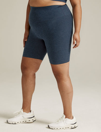 Beyond Yoga High Waisted 7" Spacedye Bike Shorts - Nocturnal Navy