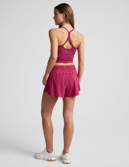 Beyond Yoga Lined Running Solemate Shorts - Sangria