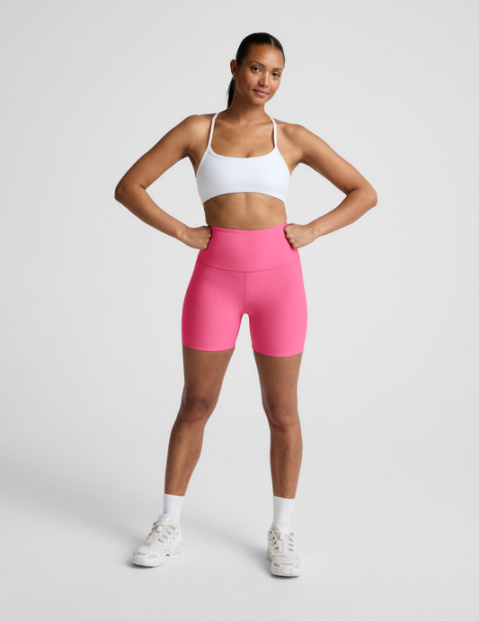 Beyond Yoga Women's High Waisted Spacedye Biker Shorts - Pink