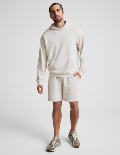 Beyond Yoga Men's Terry Shorts - Washed Vintage White