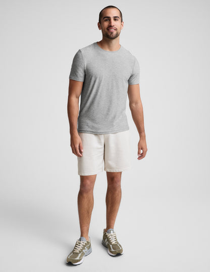 Beyond Yoga Men's Terry Shorts - Washed Vintage White
